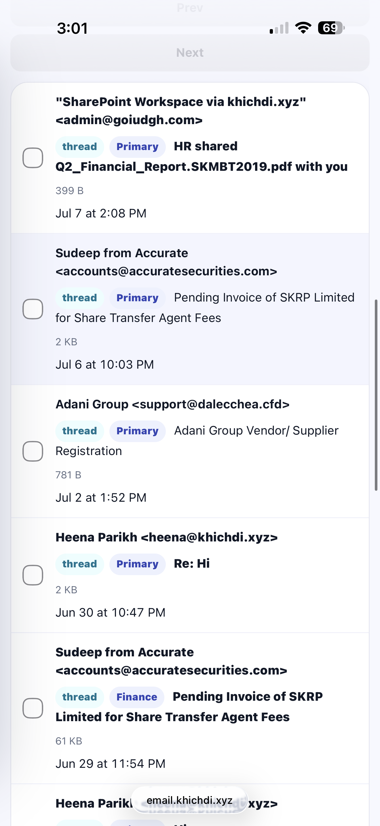 KMAIL product screenshot 1